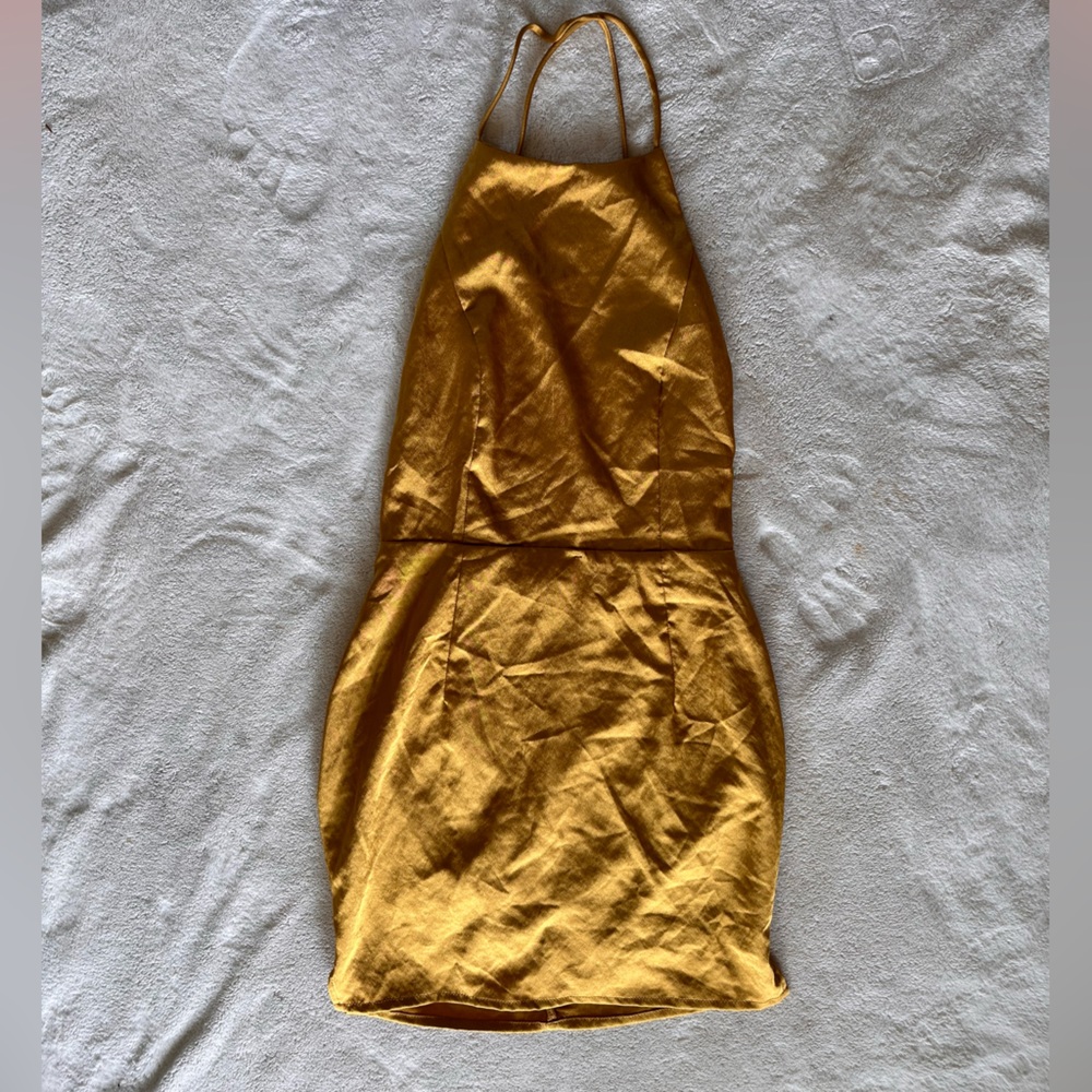 Revolve superdown xs golden dress, never worn